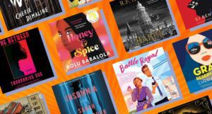 collage of 11 covers of audiobooks on sale